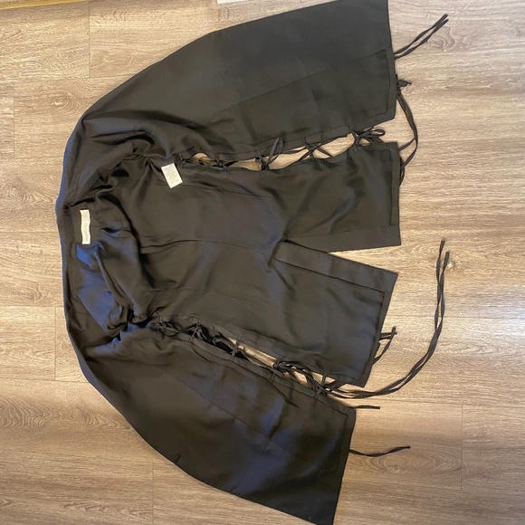 Alice McCall Black Lace Up Blazer Jacket - Picture 3 of 7